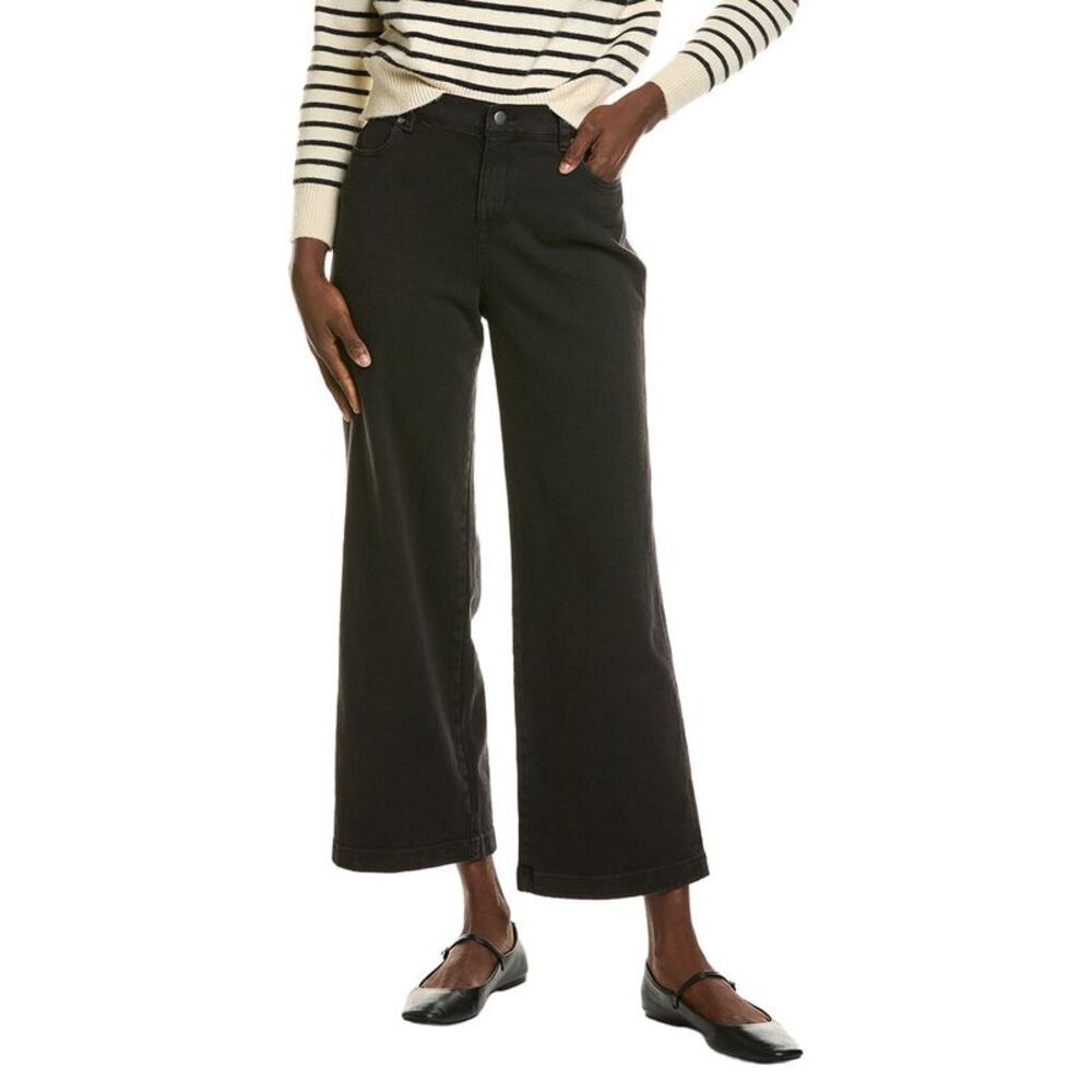 Eileen Fisher Womens Petite Flare Wide Jean